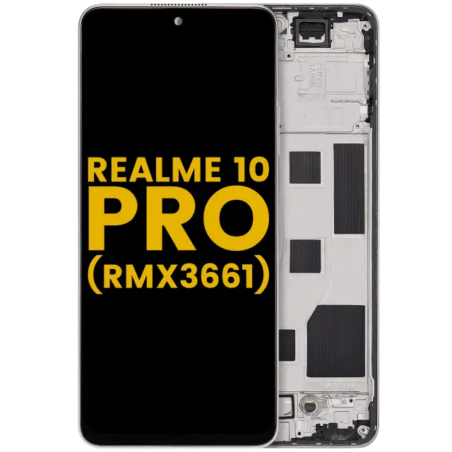 Écran LCD avec châssis pour Realme 10 Pro (RMX3661) (reconditionné, Hyperspace Gold)
