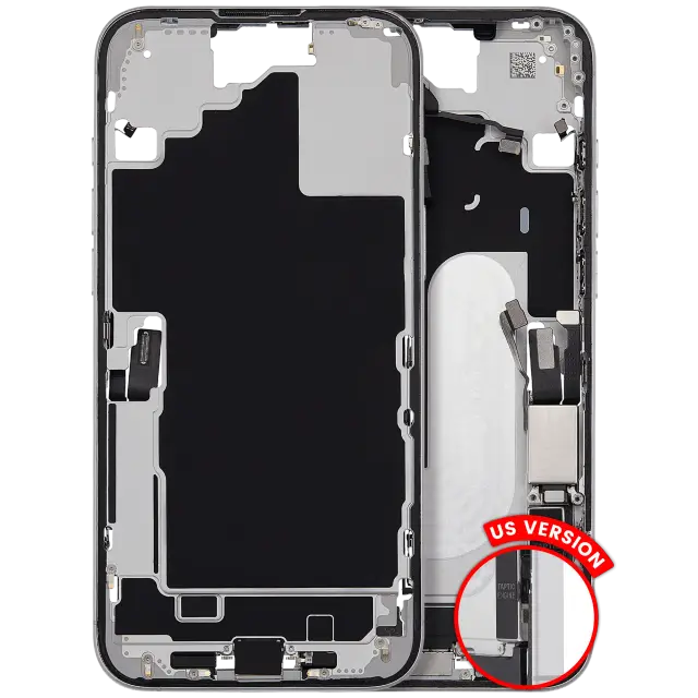 Châssis pour Apple iPhone 16 Plus (version US, origine d'occasion — grade B, blanc)