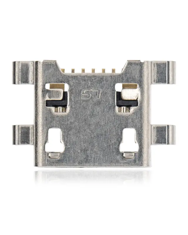 Connecteur de charge à souder — format Micro B, 7 broches, 4 points de fixation (C209)