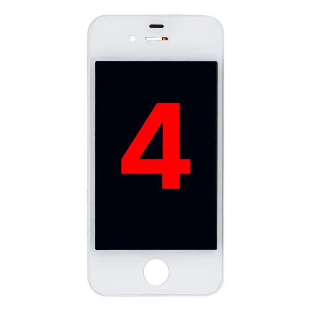 Écran pour Apple iPhone 4 (GSM, compatible premium, blanc)