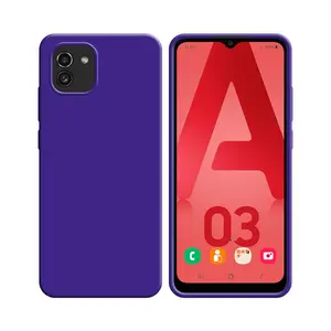 Coque Silicone Compatible pour Samsung Galaxy A03 A035F (#7) Mauve