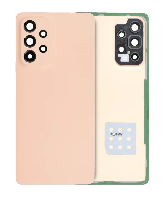 Vitre arrière pour Samsung Galaxy A53 5G (A536 / 2022) (pack service origine, Peach)