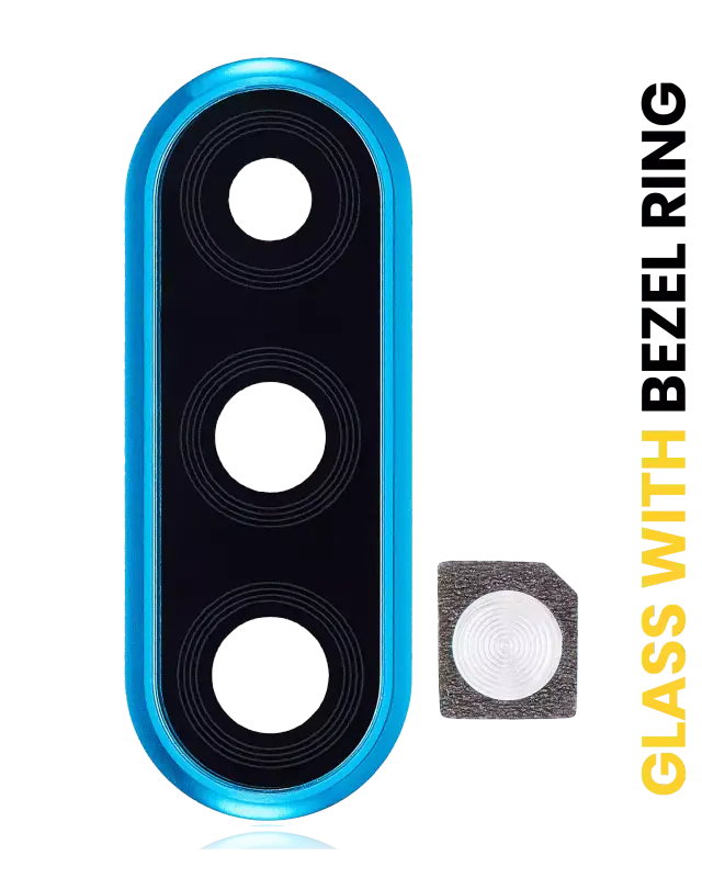 Vitre de caméra arrière avec anneau pour Huawei P30 Lite (Peacock Blue) (4GB RAM)
