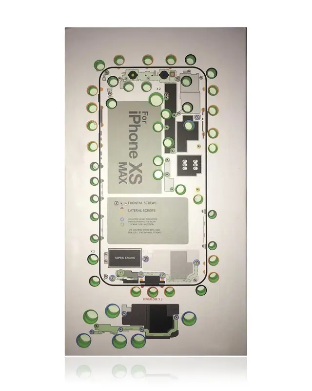 Tapis de positionnement des vis iScrews dottorpod pour iPhone XS Max