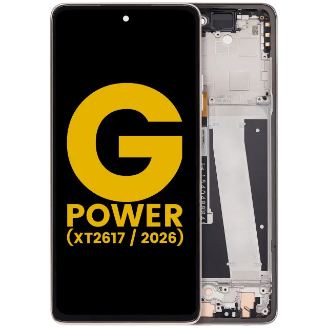 Écran LCD avec châssis pour Motorola Moto G Power 5G (XT2617 / 2026) (reconditionné, Pure Cashmere)