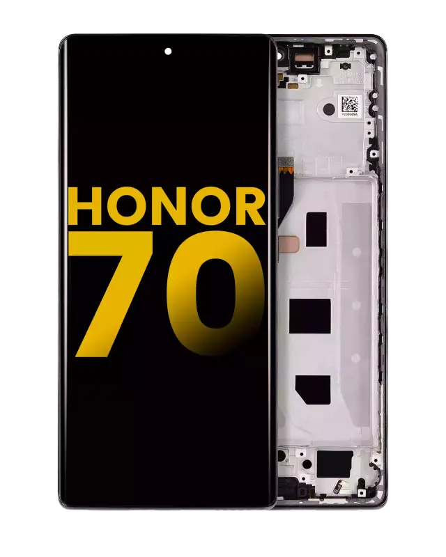 Écran OLED avec châssis pour Honor 70 (reconditionné, noir minuit)