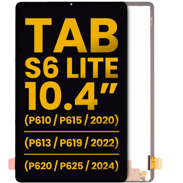Écran pour Samsung Galaxy Tab S6 Lite 10.4" (P610 / P615) (2020) / Tab S6 Lite (P613 / P619) (2022) / Tab S6 Lite 10.4" (P620 / P625) (2024) (reconditionné, toutes couleurs)