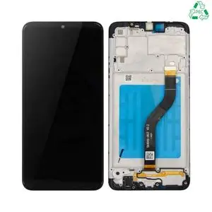 Écran Tactile Original Refurb avec Châssis (PIEC) Samsung Galaxy A20S A207 Noir