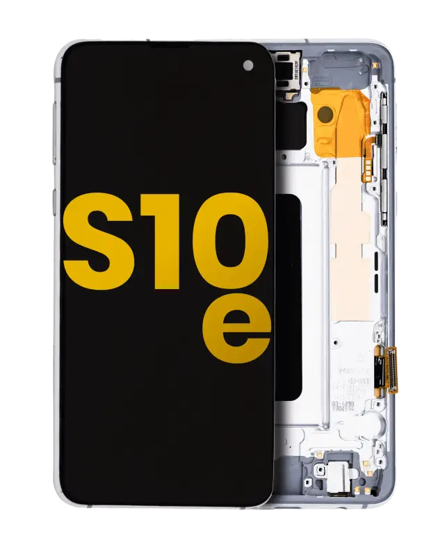 Écran OLED avec châssis pour Samsung Galaxy S10E (reconditionné, Prism White)