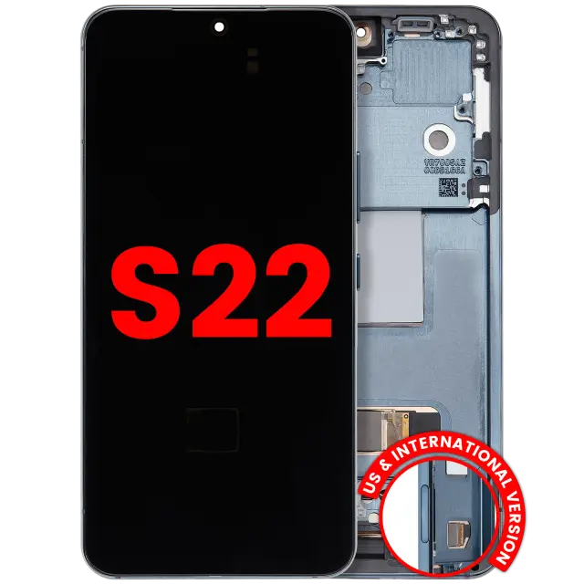 Écran OLED avec châssis pour Samsung Galaxy S22 5G (version US & internationale, compatible premium, vert)