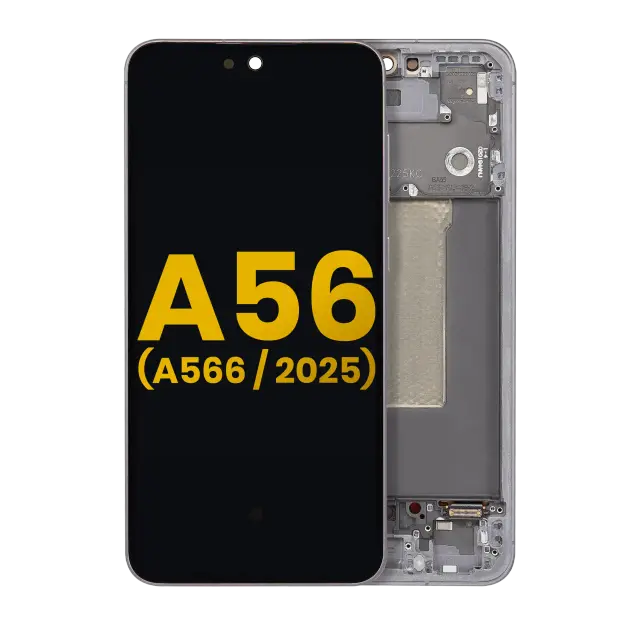 Écran OLED avec châssis pour Samsung Galaxy A56 5G (A566 / 2025) (reconditionné, graphite)