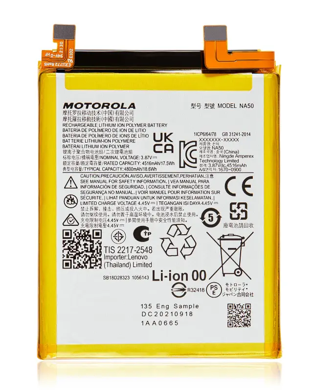 Batterie pour Motorola Moto Edge Plus / Edge 30 Pro (XT2201-1/4) / Edge X30 5G (XT2201 -2/6 /2022) / Moto Edge (XT2519 / 2025) (NA50)