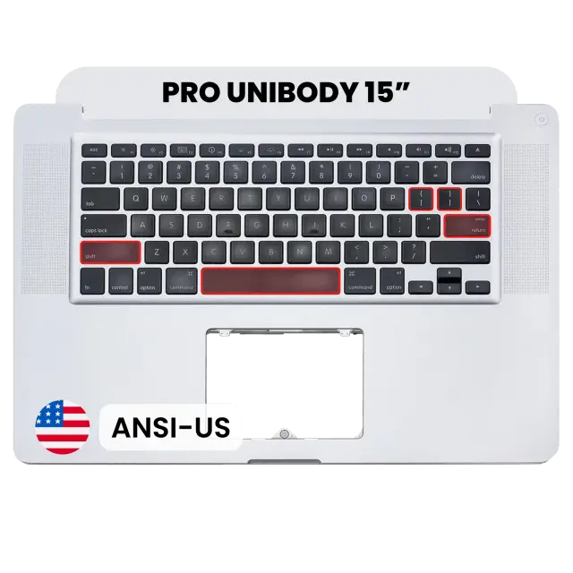 Châssis supérieur avec clavier ANSI US pour Apple MacBook Pro 15" A1286 (2009)