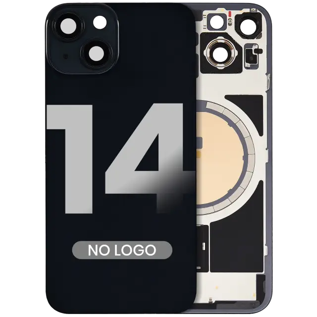 Vitre arrière pour Apple iPhone 14 (minuit, sans logo)