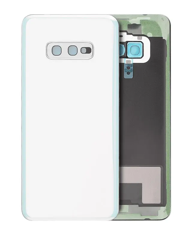 Vitre arrière pour Samsung Galaxy S10E (sans logo, compatible premium, Prism White)