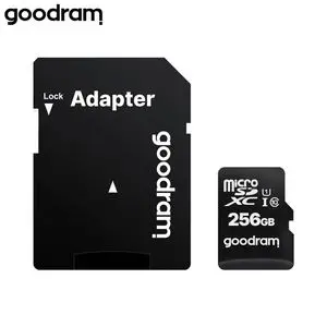Carte Mémoire Goodram 256GB Class 10 UHS-I + Adaptateur SD CARD M1AA-2560R12