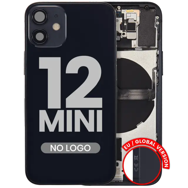 Châssis pour Apple iPhone 12 Mini (version EU, compatible premium, noir)