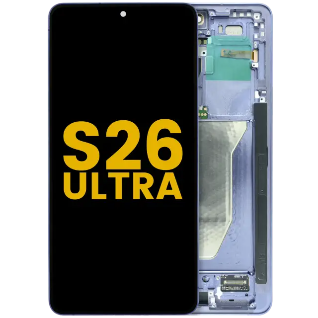 Écran OLED avec châssis pour Samsung Galaxy S26 Ultra 5G (version US & internationale, reconditionné, Cobalt Violet)