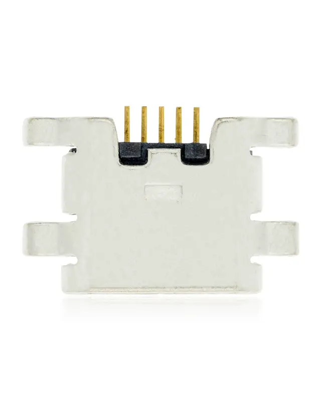 Connecteur de charge à souder — format Micro B, 5 broches, 4 points de fixation (C406)