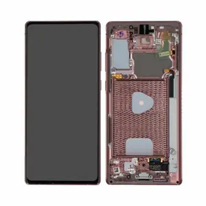 Écran Tactile Soft Oled avec Châssis Samsung Galaxy Note 20 5G N981/Galaxy Note 20 N980 Bronze Mystique