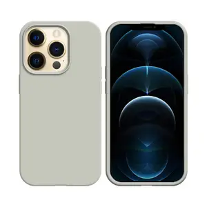 Coque Silicone Compatible pour Apple iPhone 12/iPhone 12 Pro (#09) Blanc