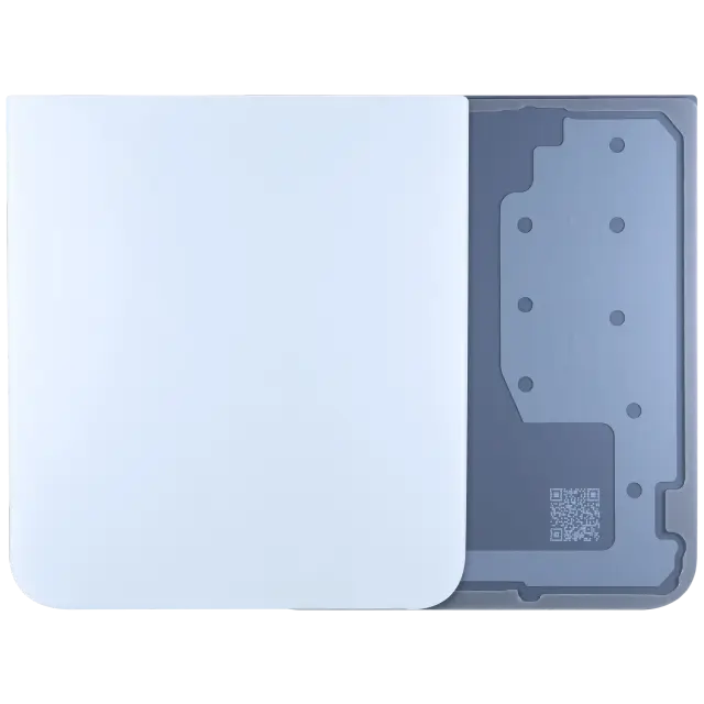 Vitre arrière pour Samsung Galaxy Z Flip 7 FE 5G (pack service origine, blanc)