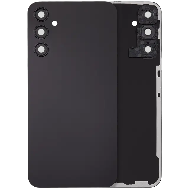 Vitre arrière pour Samsung Galaxy A24 4G (A245 / 2023) (sans logo, compatible premium, noir)