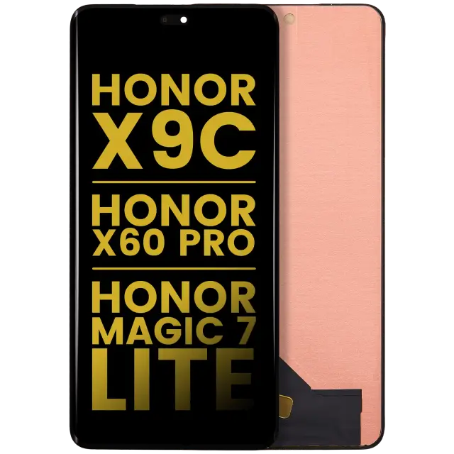 Écran OLED sans châssis pour Honor X9c / Honor X60 Pro / Honor Magic7 Lite (reconditionné, toutes couleurs)
