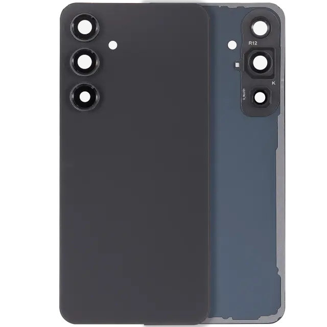 Vitre arrière pour Samsung Galaxy S24 FE (sans logo, compatible premium, graphite)
