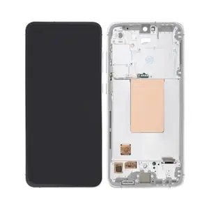 Écran Tactile Original Assembled avec Châssis Compatible Samsung Galaxy S24 FE S721B GH82-35848B Argent