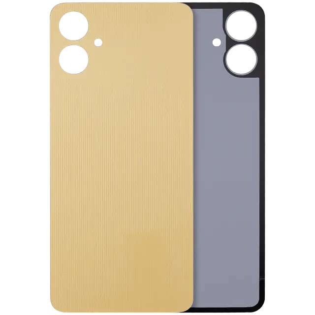 Vitre arrière pour Samsung Galaxy A06 4G (A065 / 2024) (sans logo, compatible premium, or)