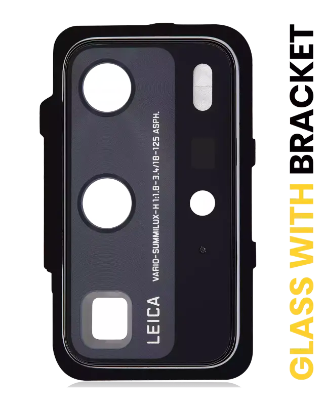 Lentille de caméra arrière avec support pour Huawei P40 Pro (argent)