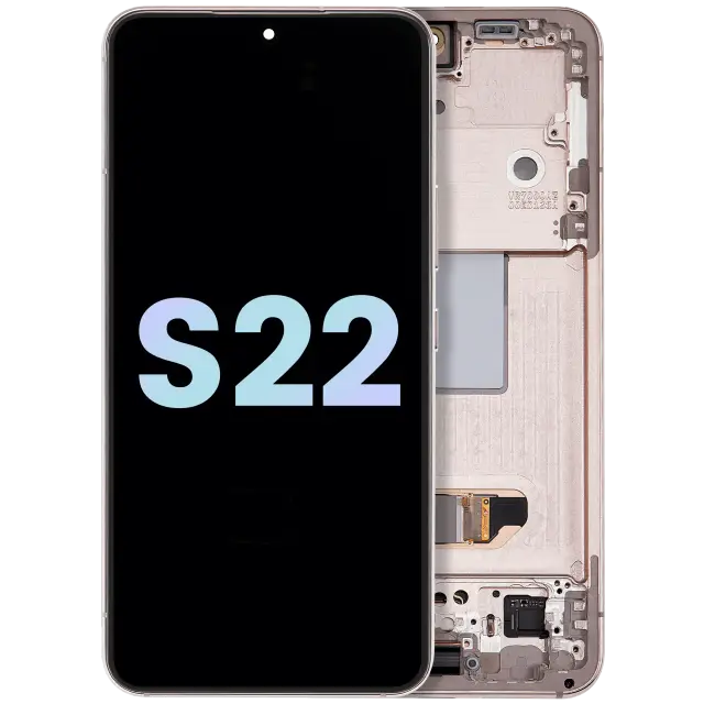 Écran OLED avec châssis pour Samsung Galaxy S22 5G (pack service origine, Violet)
