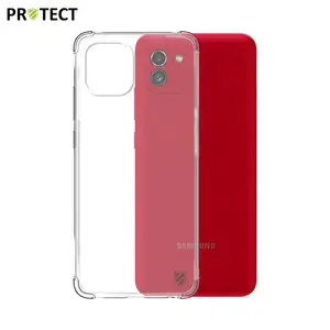 Pack de 10 Coques Silicone Renforcée PROTECT pour Samsung Galaxy A03 A035F Bulk Transparent