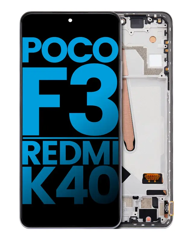 Écran pour Xiaomi Poco F3 / Redmi K40 / Redmi K40 Pro (Aftermarket: Incell, Arctic White)