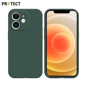 Coque de Protection IZ001 PROTECT pour Apple iPhone 12 MagSafe Vert Foncé