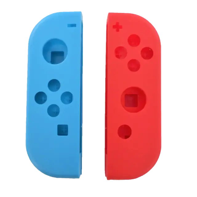 Coque de remplacement pour manette Joy-Con Nintendo Switch OLED (bleu / rouge)