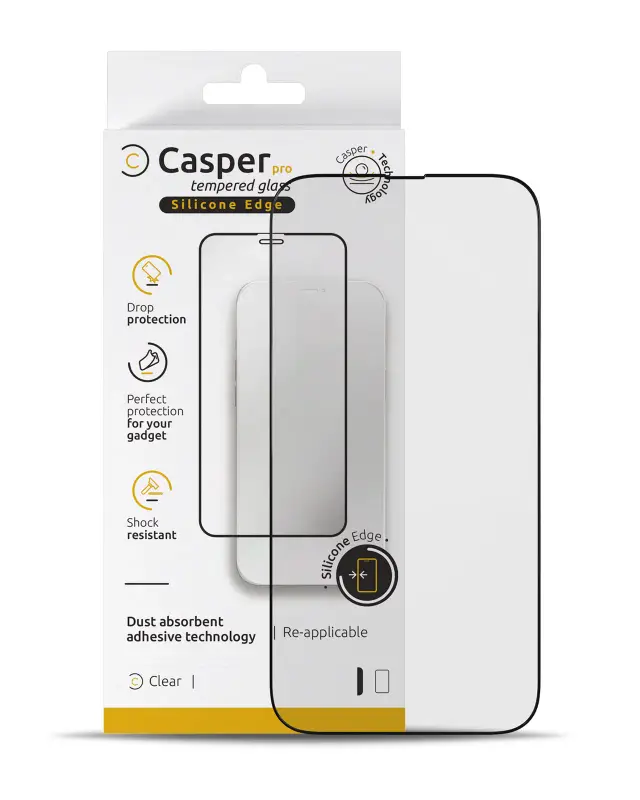 Verre trempé pour iPhone 15 Pro Max (blister, transparent) — réf. 107082117579