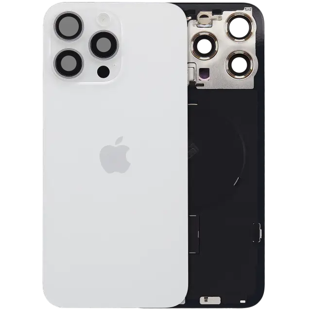 Vitre arrière pour Apple IPhone 15 Pro Max (origine, White Titanium)