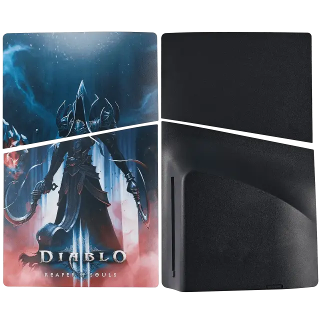 Façades haut et bas pour Sony PlayStation 5 Slim avec lecteur — Diablo Reaper of Souls