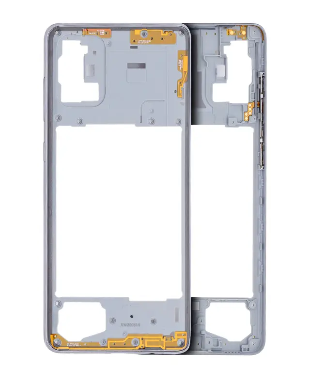 Châssis pour Samsung Galaxy A71 (A715 / 2020) (compatible premium, Prism Crush Silver)