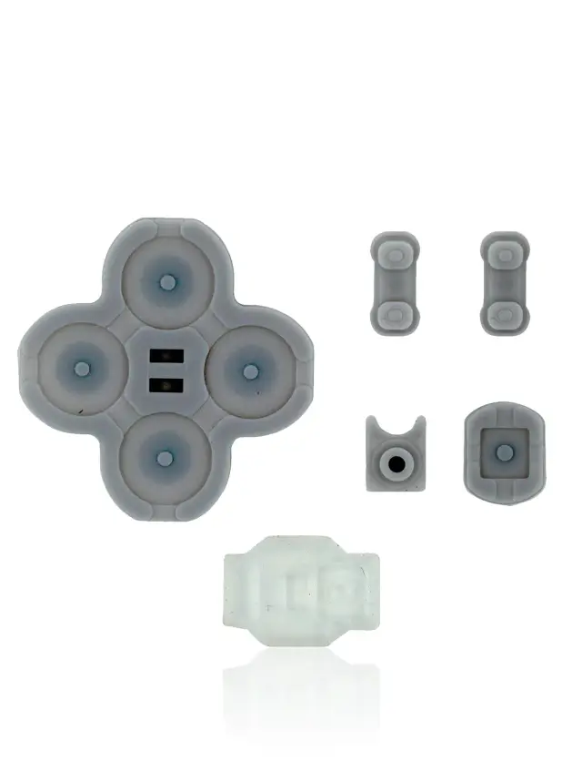 Pièce console de jeu pour Nintendo Switch Joy Con Controller (lot de 6) — Rubber conducteur D-Pad Buttons (droit) Set