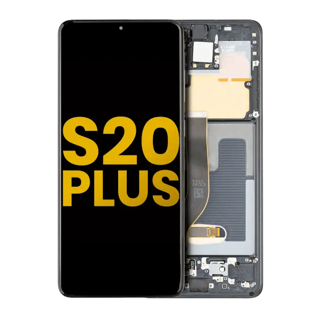 Écran OLED avec châssis pour Samsung Galaxy S20 Plus 5G (reconditionné, Cosmic Black)