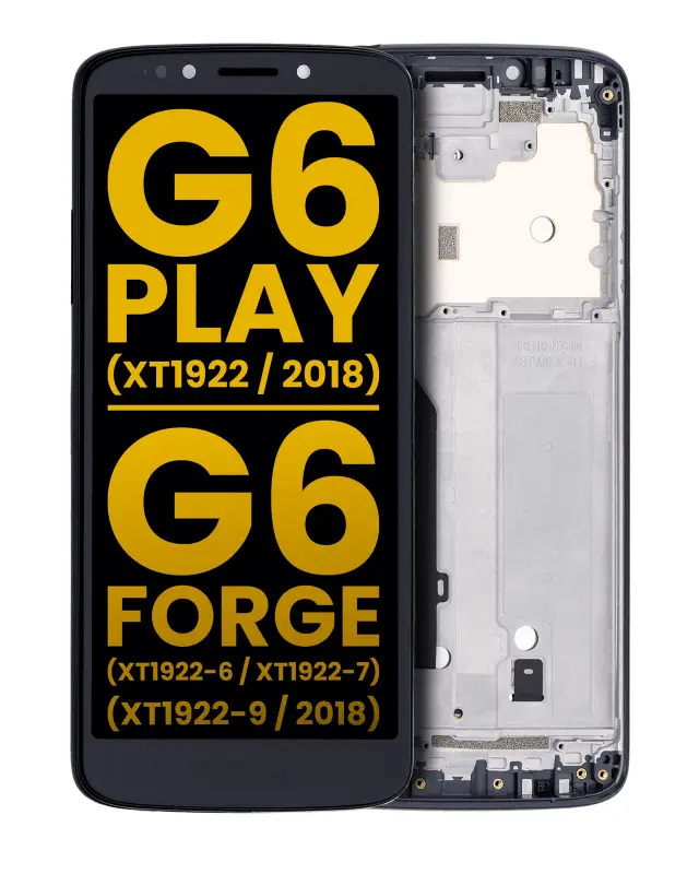 Écran pour Motorola Moto G6 Play (XT1922 / 2018) / G6 Forge (XT1922-6 / XT1922-7 / XT1922-9 / 2018) (version US, reconditionné, noir)