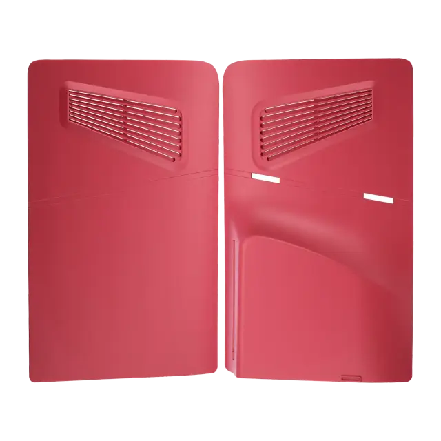 Pièce console de jeu pour Sony PlayStation 5 Slim (Rose Red, lot de 2)