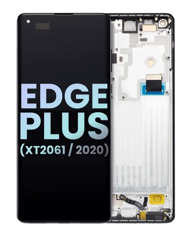 Écran OLED avec châssis pour Motorola Edge Plus (XT2061 / 2020) (origine, Baltic Gray)