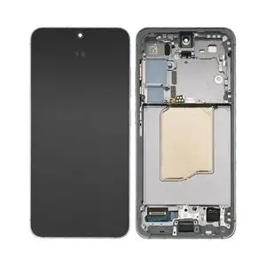 Écran Tactile Original Assembled avec Châssis Compatible Samsung Galaxy S25 S931 GH82-36329A Gris