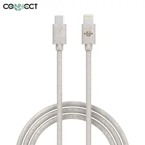 Câble Data USB-C vers Lightning CONNECT MC-CLB10 Eco-Friendly 20W (1m) Beige