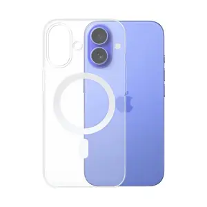 Coque Silicone MagSafe Compatible pour Apple iPhone 16 Plus Transparent