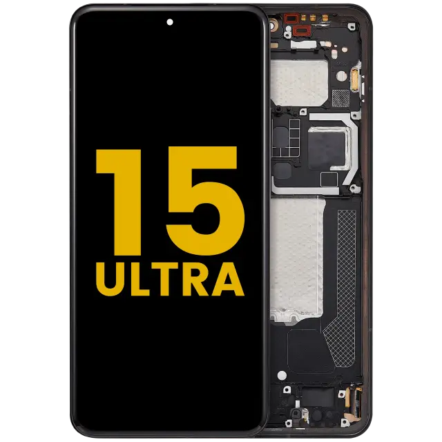 Écran OLED avec châssis pour Xiaomi 15 Ultra (reconditionné, noir)